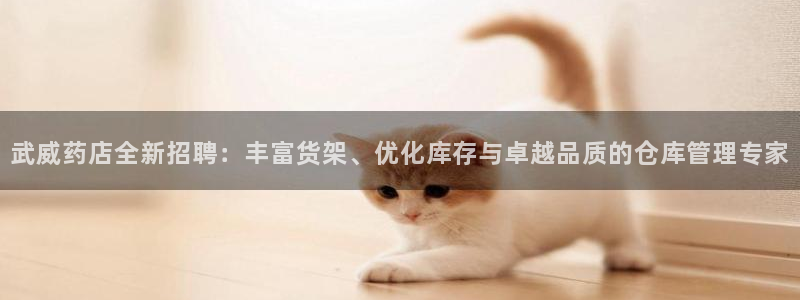 杏运平台官网：武威药店全新招聘：丰富货架