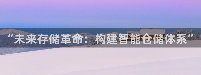 杏运体育：“未来存储革命：构建智能仓储体